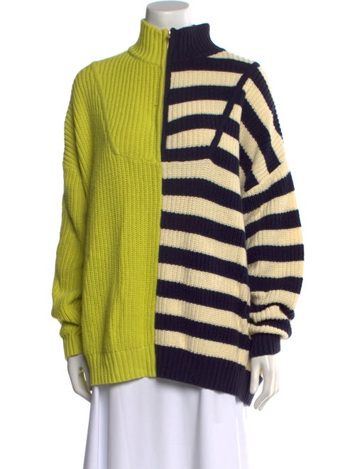 Staud Striped Turtleneck Sweater
