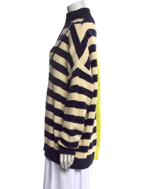 Staud Striped Turtleneck Sweater