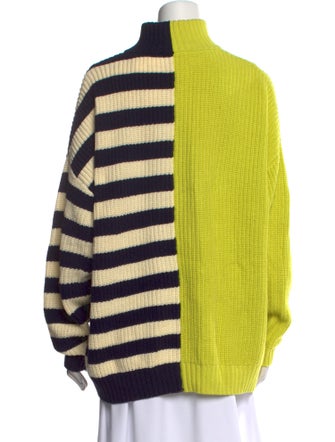 Staud Striped Turtleneck Sweater