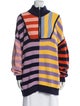 Staud Striped Mock Neck Sweater