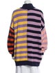 Staud Striped Mock Neck Sweater