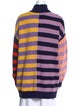 Staud Striped Mock Neck Sweater