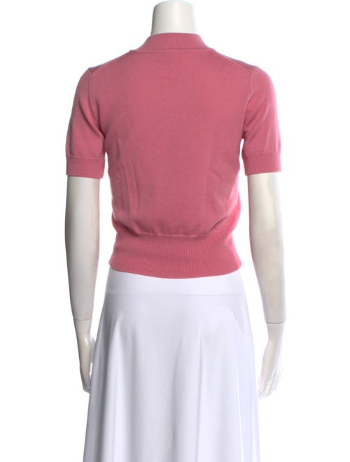 Staud Merino Wool Mock Neck Crop Top