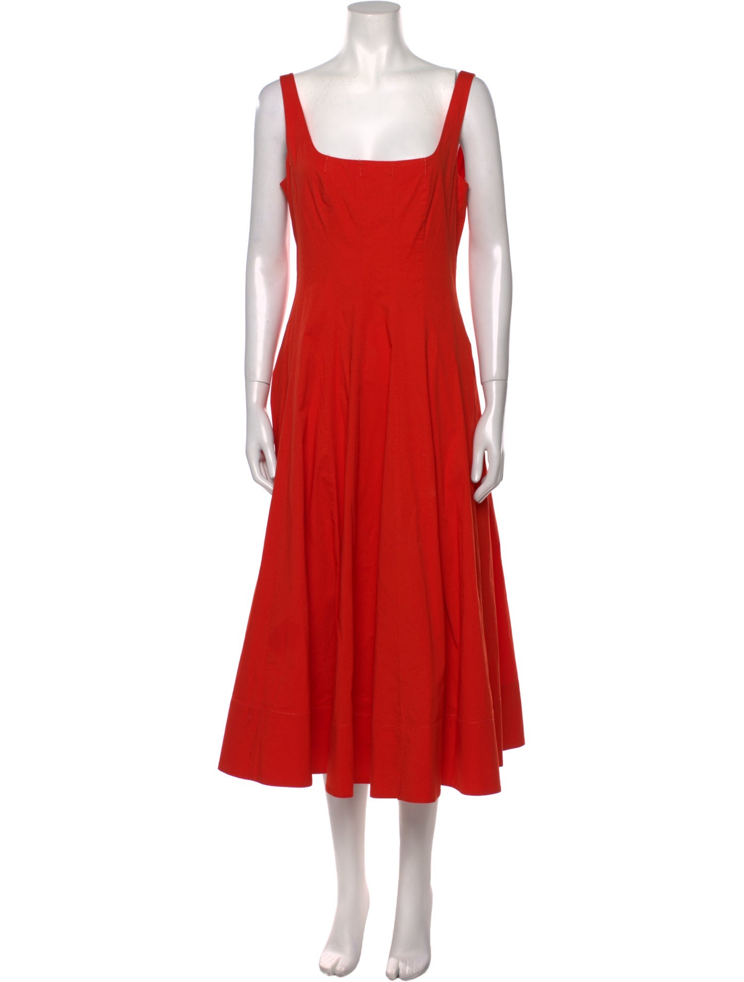 Staud Square Neckline Long Dress