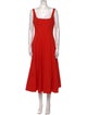 Staud Square Neckline Long Dress