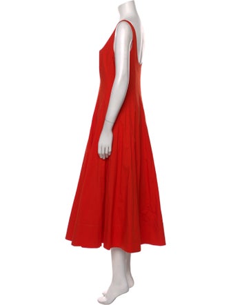 Staud Square Neckline Long Dress