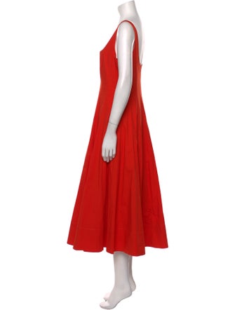 Staud Square Neckline Long Dress