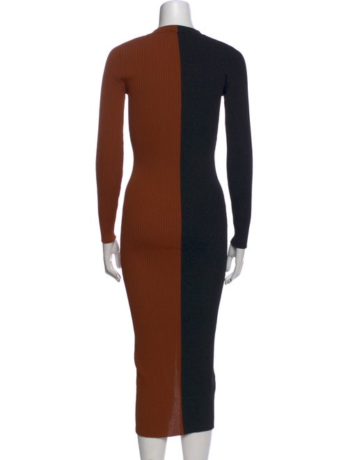 Staud Colorblock Pattern Long Dress