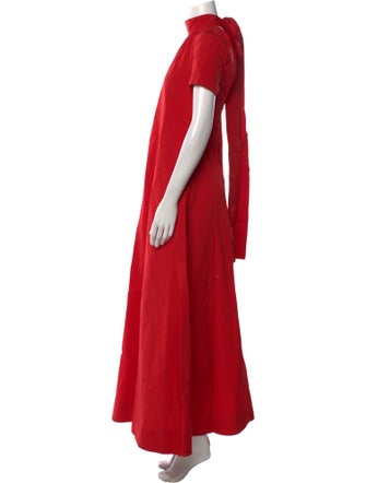 Staud Mock Neck Long Dress
