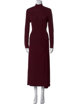Staud Turtleneck Knee-Length Dress