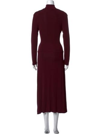 Staud Turtleneck Knee-Length Dress