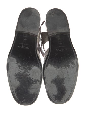 Staud Embossed Leather Slingback Sandals