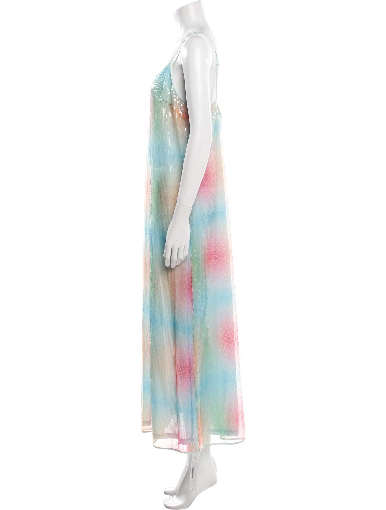 Staud Tie-Dye Print Long Dress