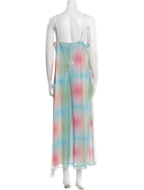 Staud Tie-Dye Print Long Dress