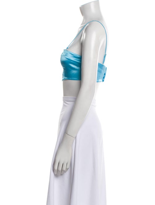 Staud Square Neckline Sleeveless Crop Top