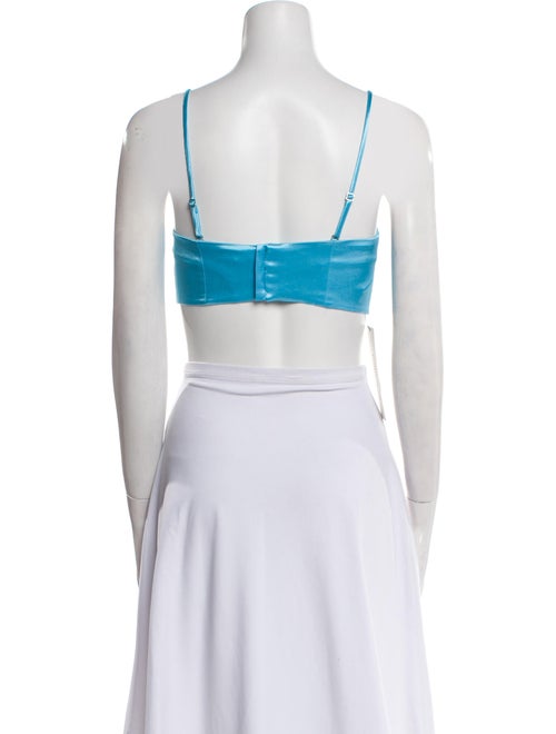 Staud Square Neckline Sleeveless Crop Top
