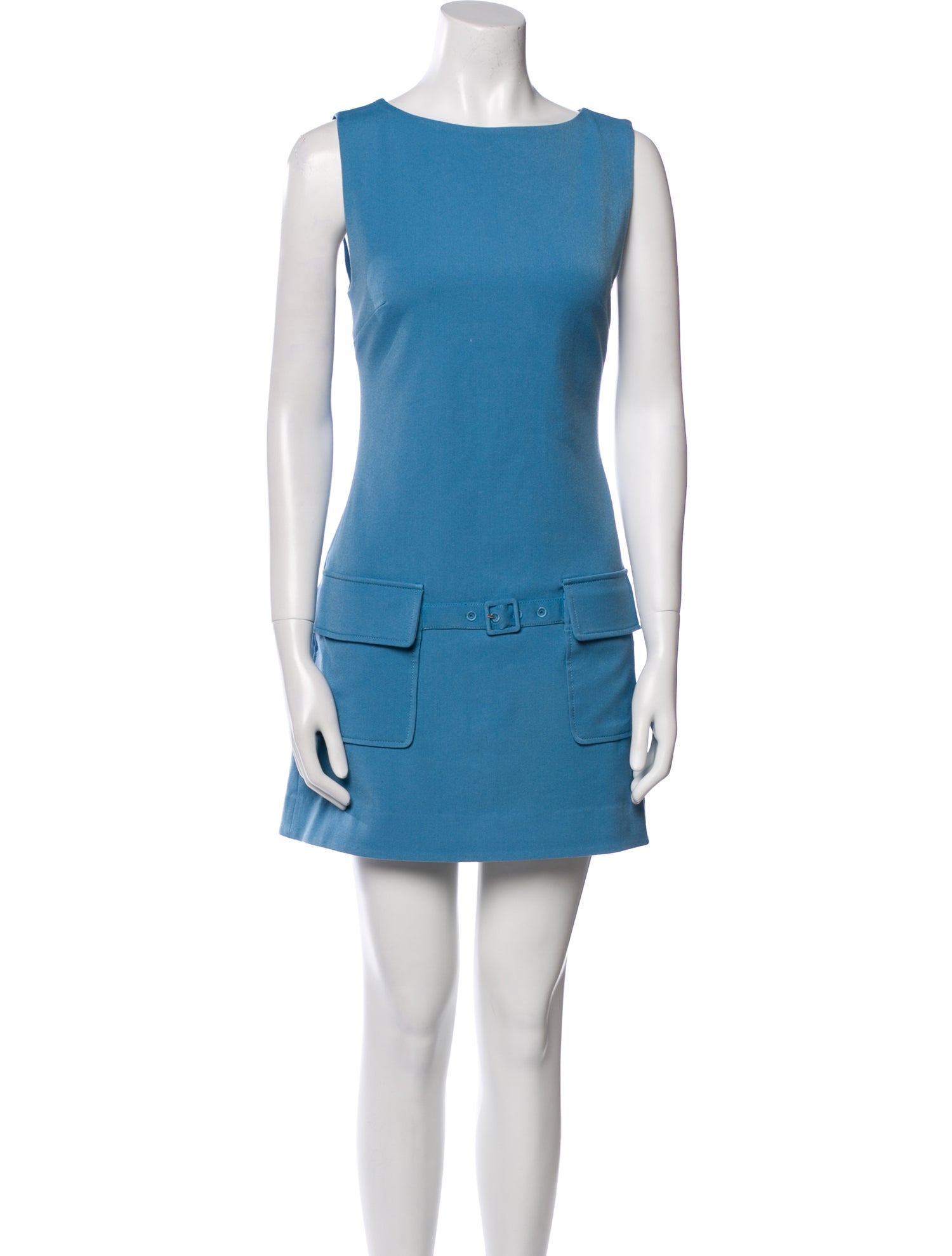 Staud Bateau Neckline Mini Dress