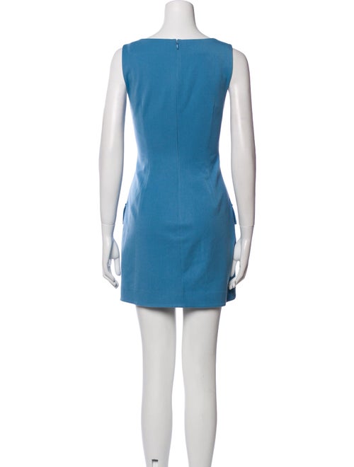 Staud Bateau Neckline Mini Dress