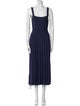 Staud Square Neckline Long Dress