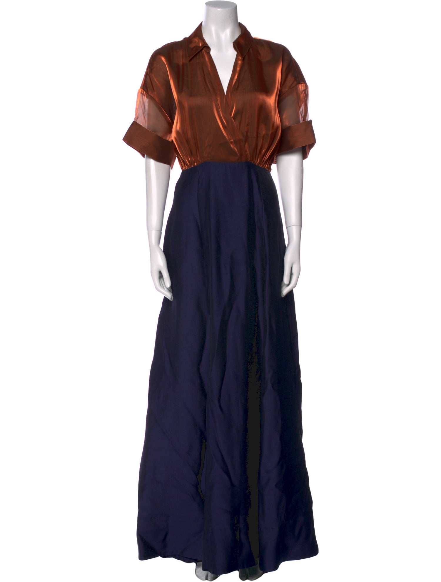 Staud Colorblock Pattern Long Dress w/ Tags