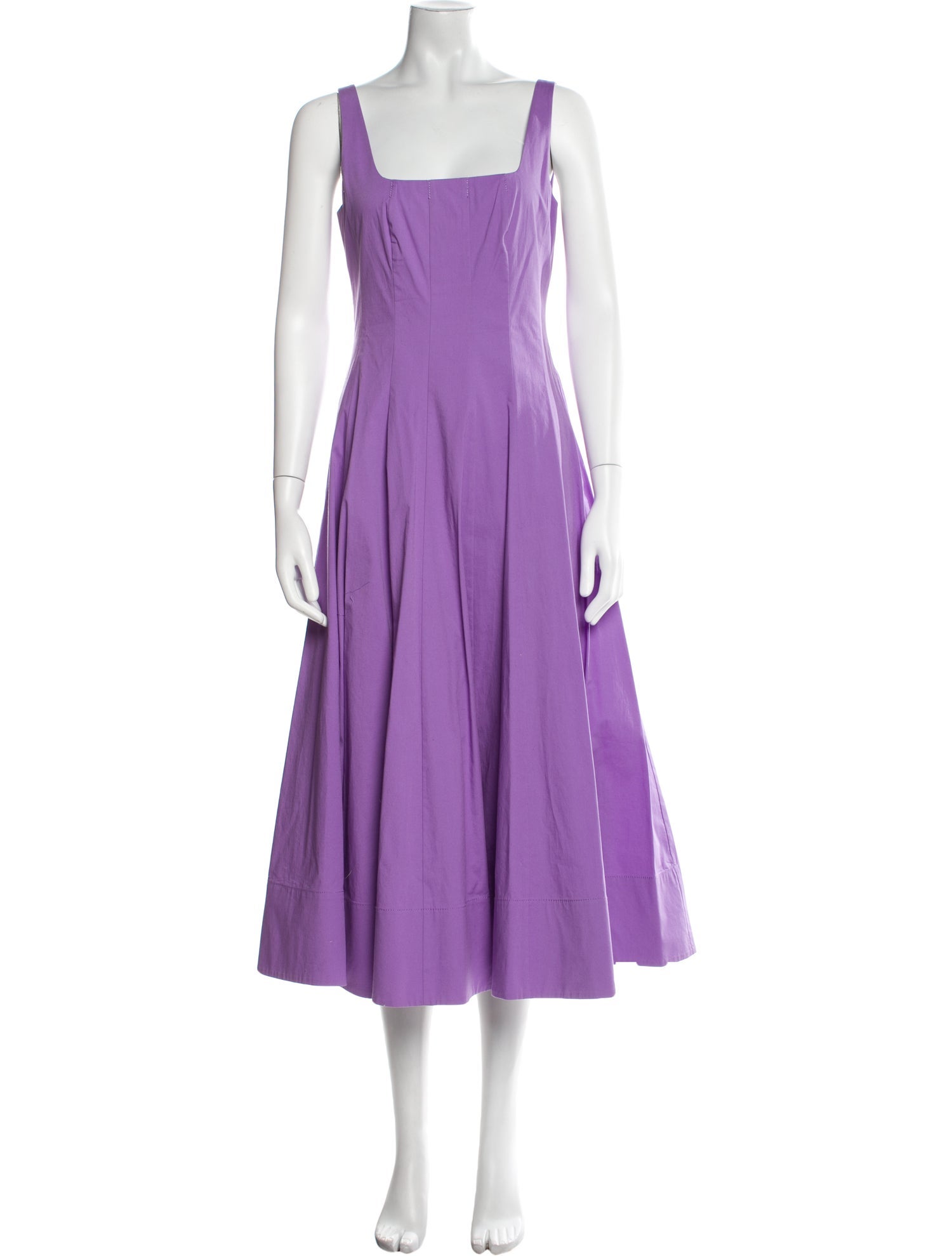 Staud Square Neckline Long Dress