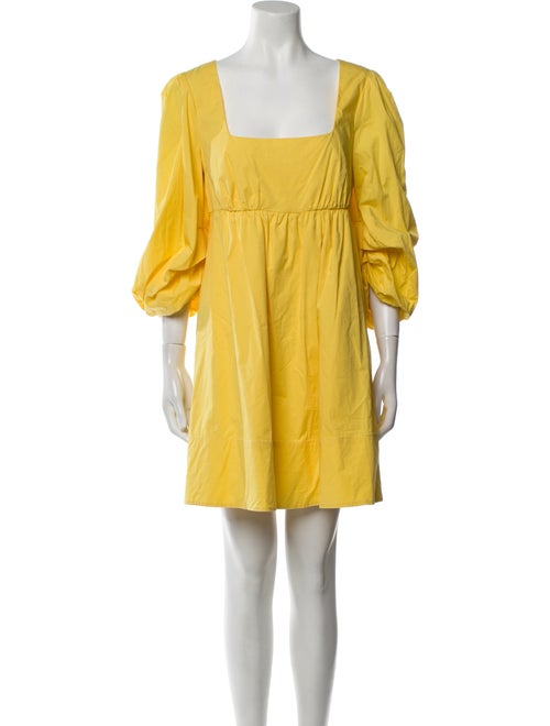 Staud Square Neckline Mini Dress