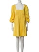 Staud Square Neckline Mini Dress
