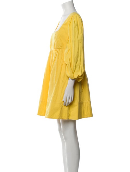 Staud Square Neckline Mini Dress