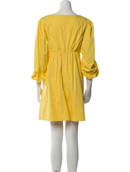 Staud Square Neckline Mini Dress