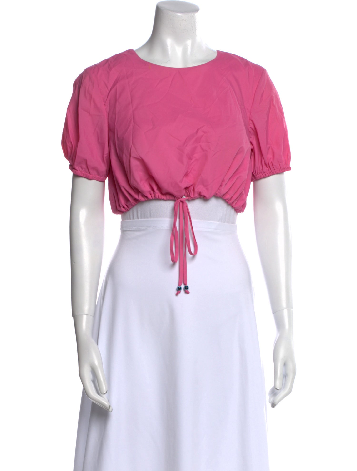 Staud Nylon Scoop Neck Crop Top