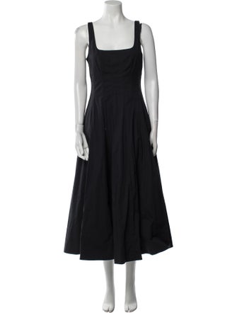 Staud Square Neckline Long Dress