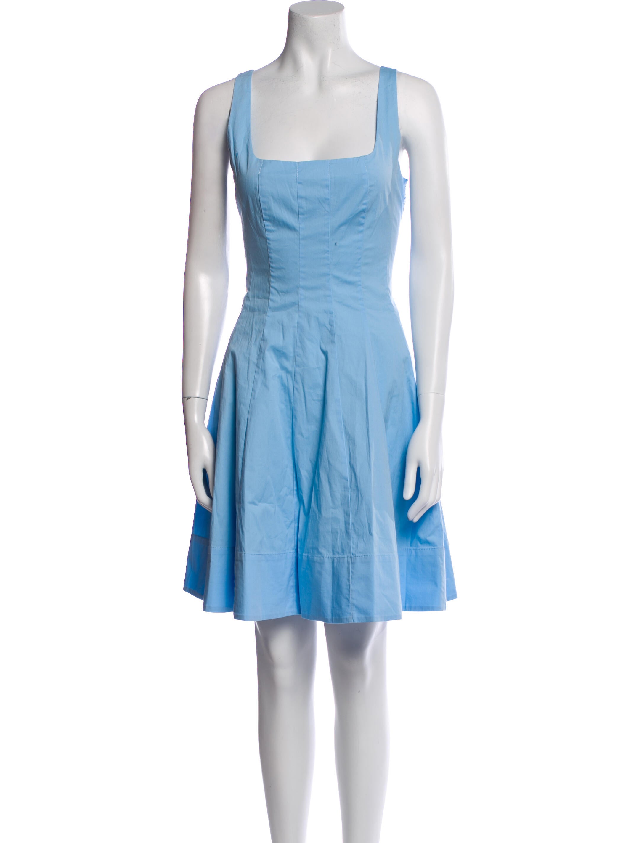 Staud Square Neckline Mini Dress