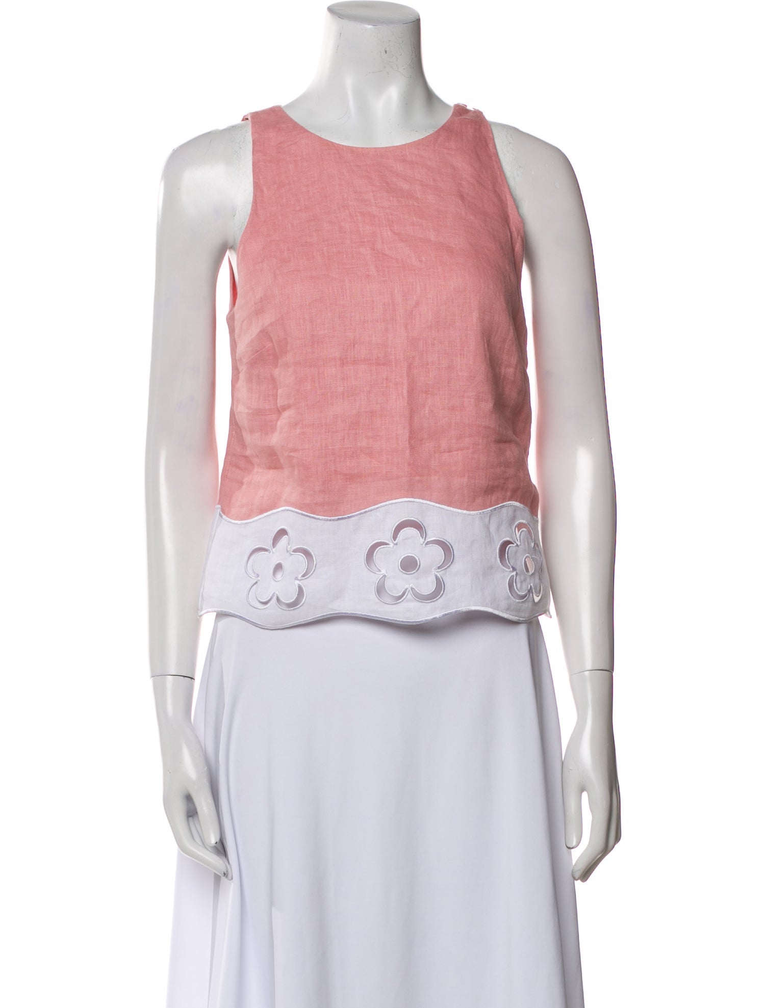 Staud Scoop Neck Sleeveless Crop Top