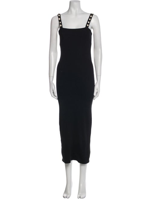 Staud Square Neckline Midi Length Dress