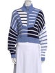 Staud Striped Mock Neck Sweater