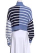 Staud Striped Mock Neck Sweater
