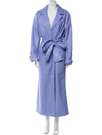 Staud Faux Leather Trench Coat