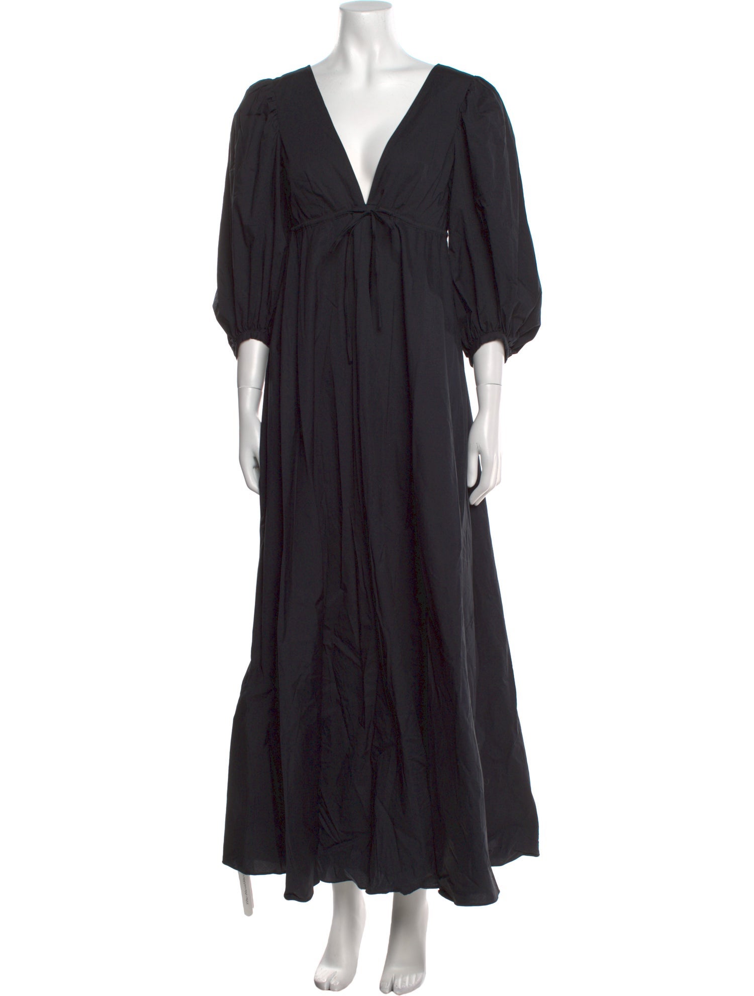 Staud V-Neck Long Dress