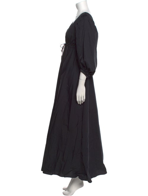 Staud V-Neck Long Dress