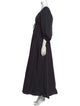 Staud V-Neck Long Dress