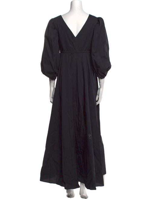 Staud V-Neck Long Dress
