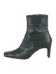 Staud Leather Animal Print Boots