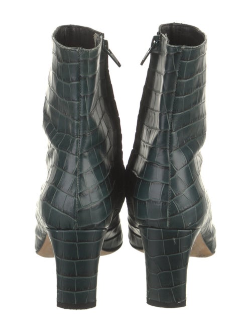 Staud Leather Animal Print Boots