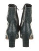 Staud Leather Animal Print Boots