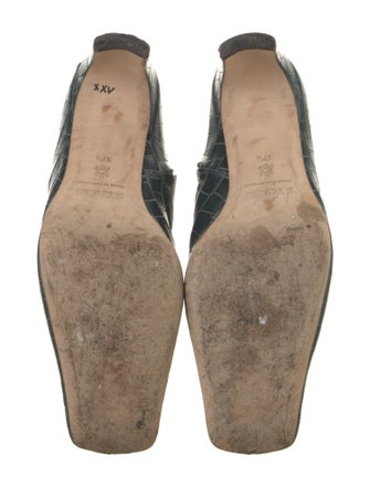 Staud Leather Animal Print Boots