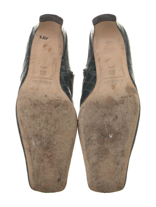 Staud Leather Animal Print Boots