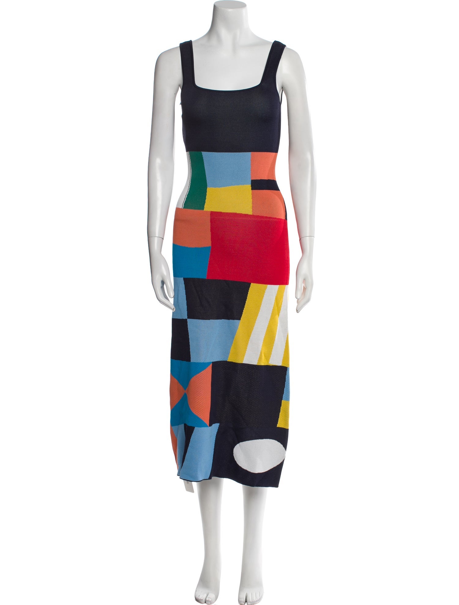 Staud Printed Midi Length Dress w/ Tags