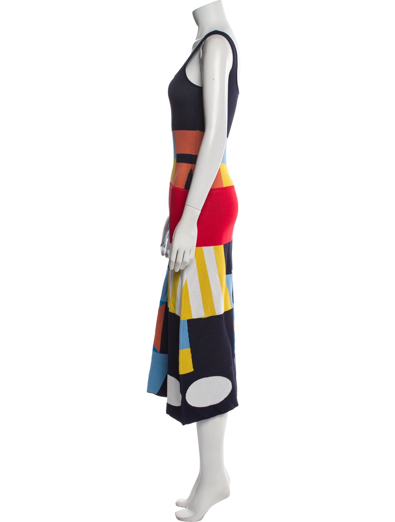 Staud Printed Midi Length Dress w/ Tags