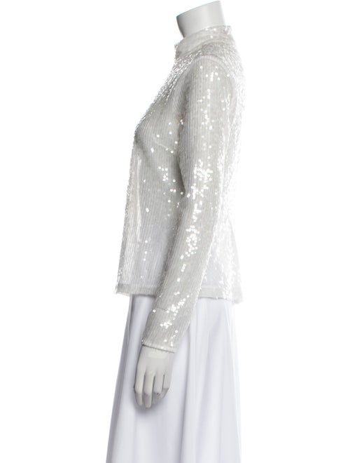 Staud Mock Neck Long Sleeve Top