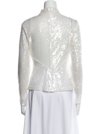 Staud Mock Neck Long Sleeve Top